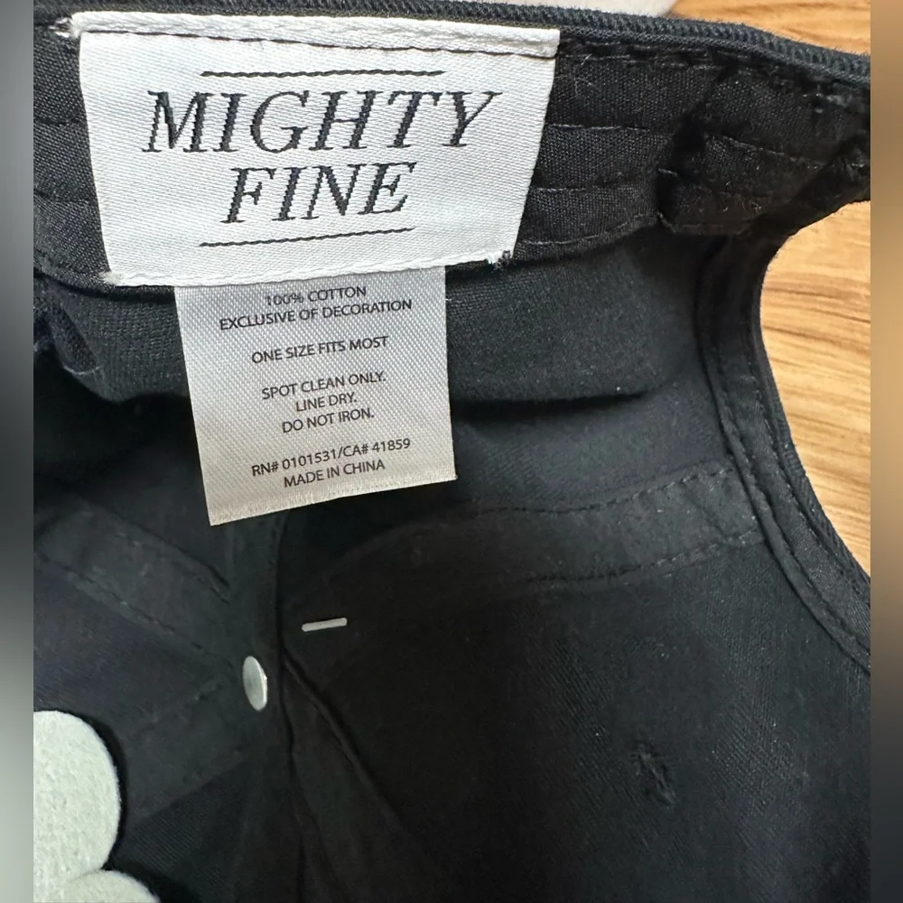Mighty Fine Black Adjustable Cap “my dog is my child” NWT